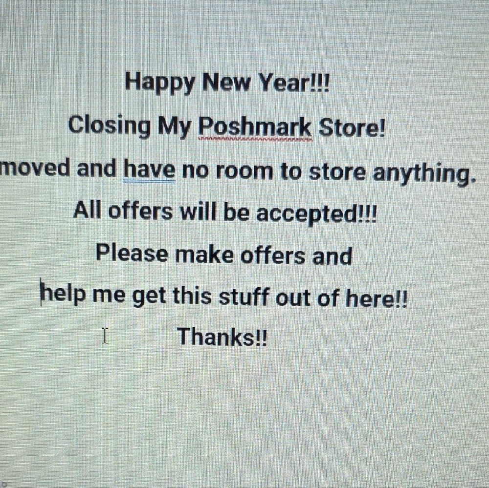 Store Closing Announcement